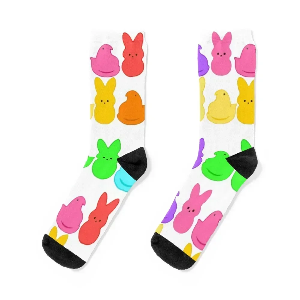 

Easter peeps! Socks new in's anti slip football Lots retro Luxury Woman Socks Men's