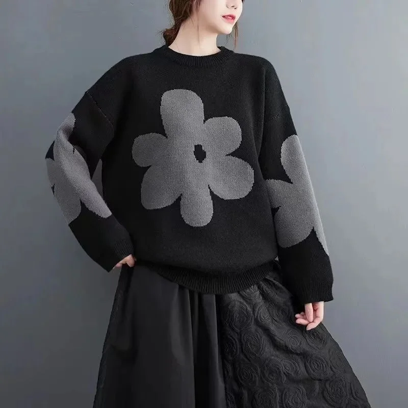 Thickened Warm Sweater For Women Autumn Winter Wear With The New 2023 High-grade Small Korean Version of Bottom Knitwear Trend