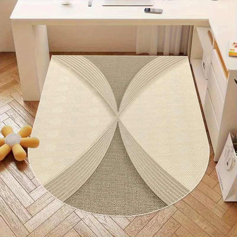 Minimalist Desk Chair Mat Non Slip Wear Resistant Hardwood Floor Protector Silent Swivel Rug for Home Office Study Bedroom
