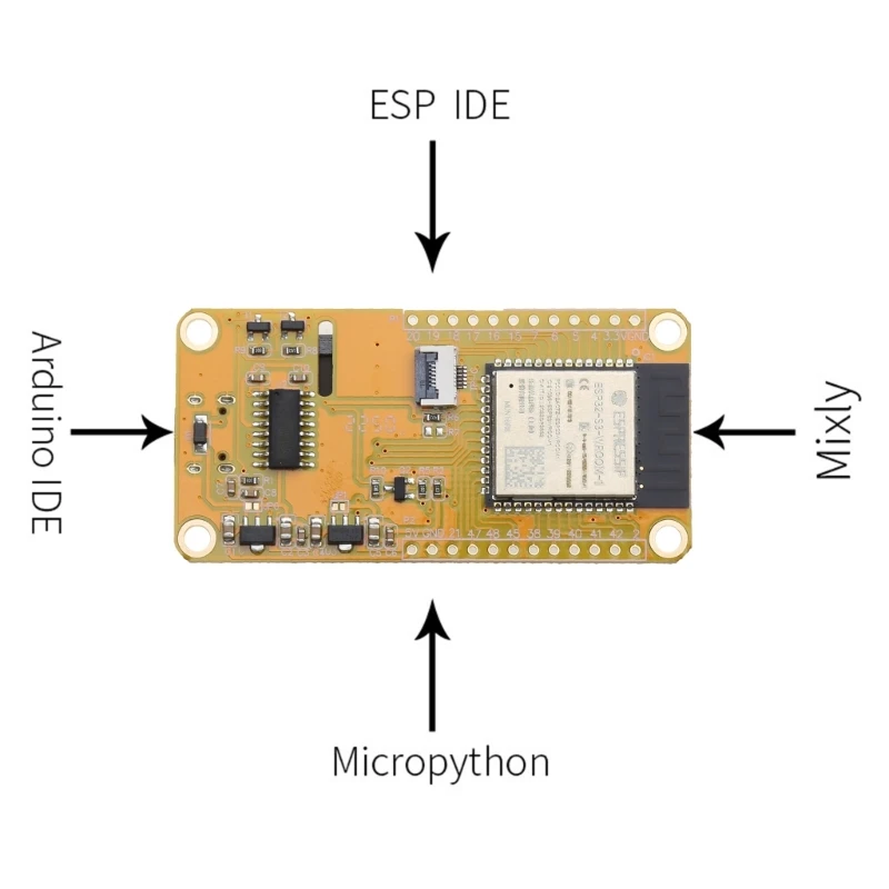 Esp32 para lvgl wifi placa desenvolvimento compatível com módulo lcd tft tela digital 1,9 polegadas,
