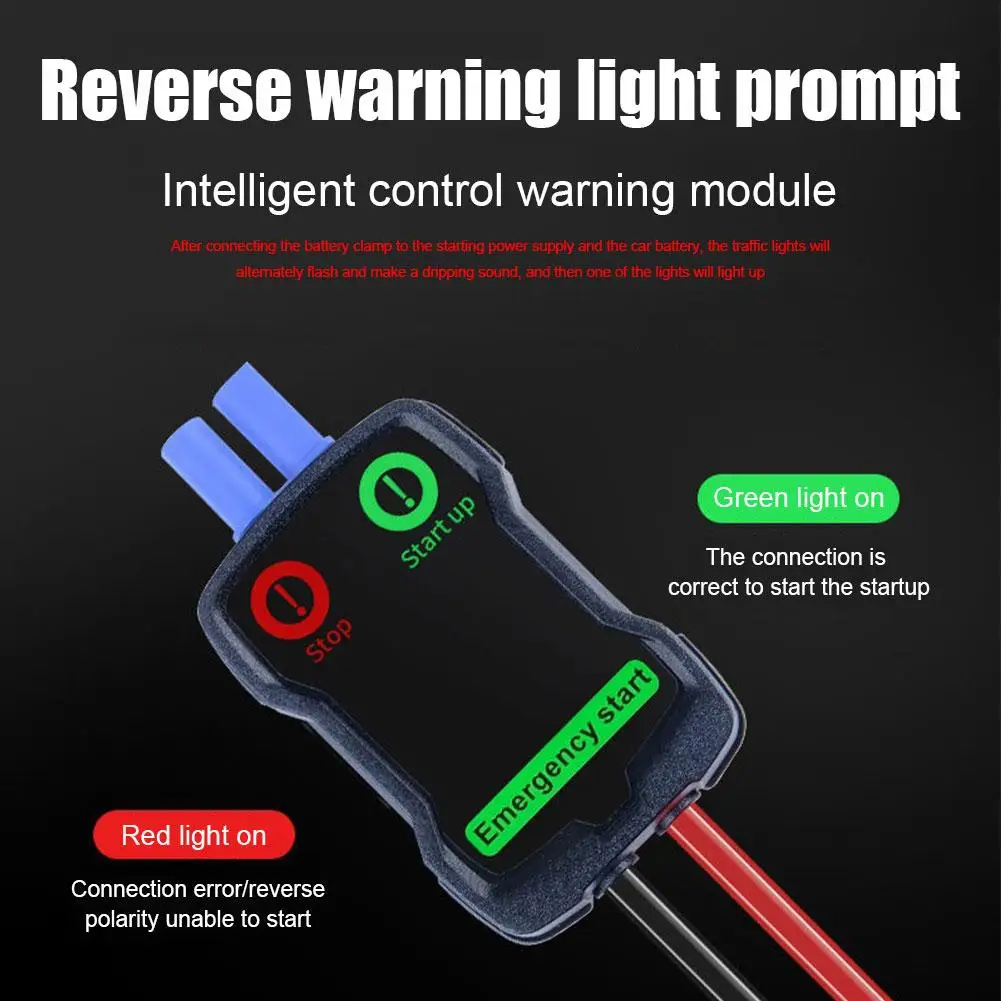 12v Car Emergency Jumper Cable Clip Intelligent Clamp Booster Smart Battery Clips Jump Starter With EC5 Plug Connector Alligator