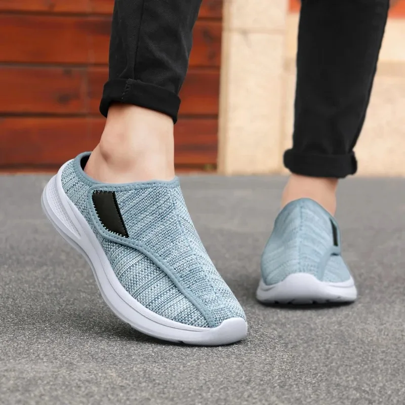 Couple Slippers Fashion Baotou Half Slippers Light Comfort Sport Slipper Non Slip Flat Slipper New Casual Slippers for Men Women