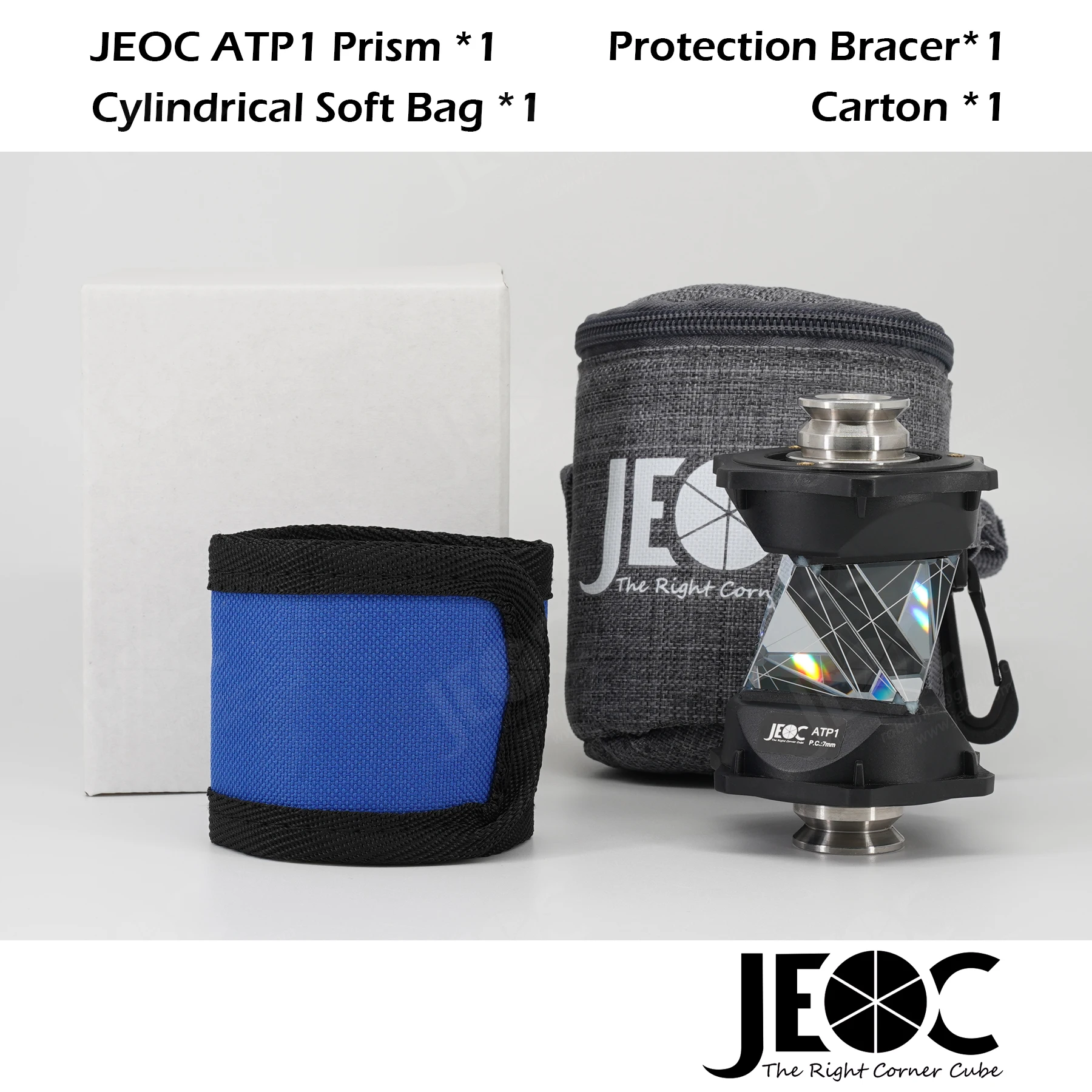 JEOC ATP1, 3rd-Party Reflector for Japanese Total-Station,360 Degree Reflective Prism, Survey Accessories Topography