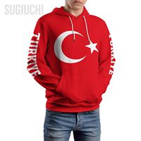 Unisex 3D Hoodie Turkey Türkiye Flag Men Women Polyester Harajuku Sweatshirt Pullover Hoodies Casual Cool