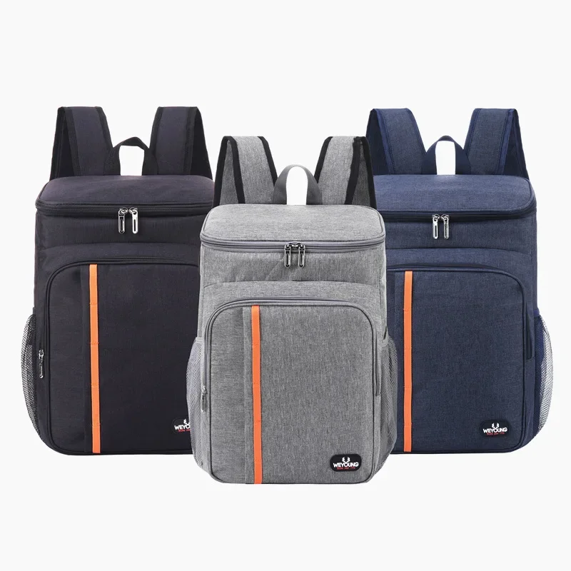 Bolsa de almuerzo térmica portátil de 18L, caja de comida duradera, resistente al agua, funda con aislamiento de hielo, mochilas para cena Oxford para acampar, Icebox