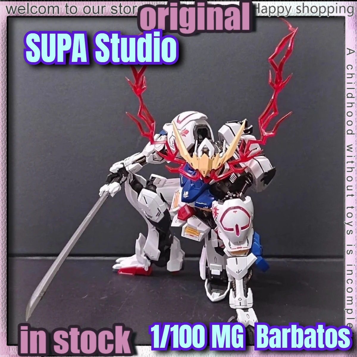 

SUPA Studio MG 1/100 Barbatos Assembly Model Kit Iron-Blooded Orphans 4th Form With Special Effect Plastic Model Toy Gifts