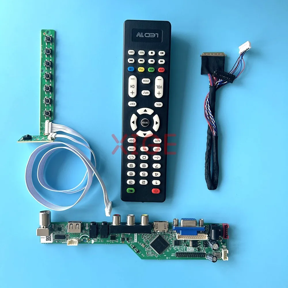 

DIY Kit For LP156WH3-TLS1 LP156WH3(TL) TV Analog USB+AV+VGA+HDMI Laptop Matrix 15.6" 1366x768 LVDS 40Pin Controller Driver Board