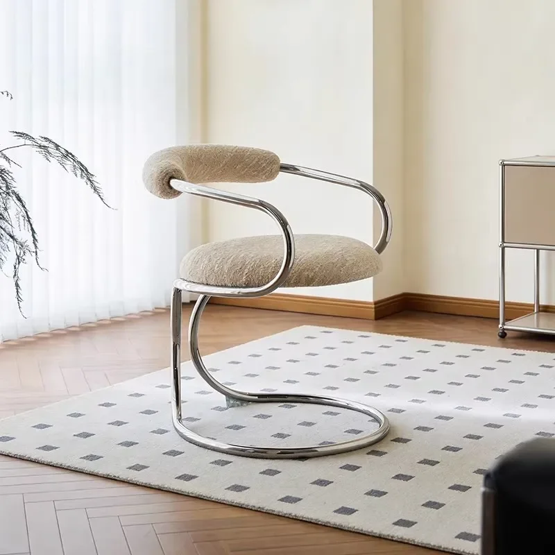 Designer Dining  Nordic Creative Snake  Home Restaurant Casual Backrest Arm