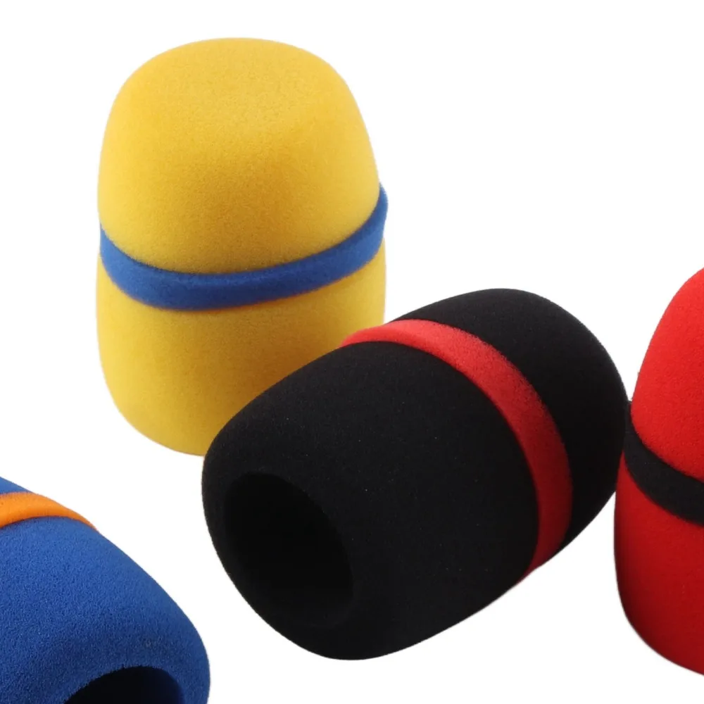 5PCS High Density Sponge Microphone Windscreen Multi-Color Microphone Foam Cover Handheld Microphone Cover Vocal Recording