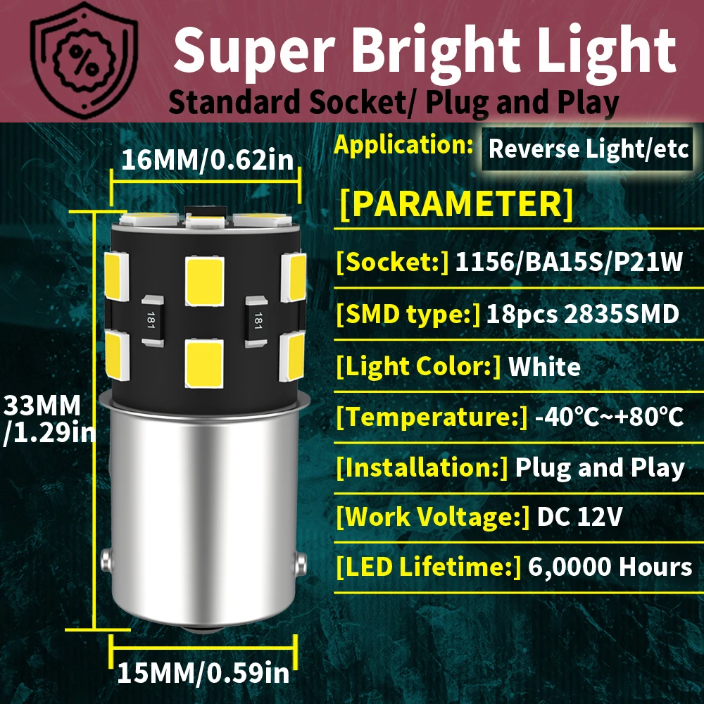 Фонарь заднего хода для Toyota Avensis T22 T25 T27 Hiace 7506-1995 Hilux 2012-2004, 2 шт.