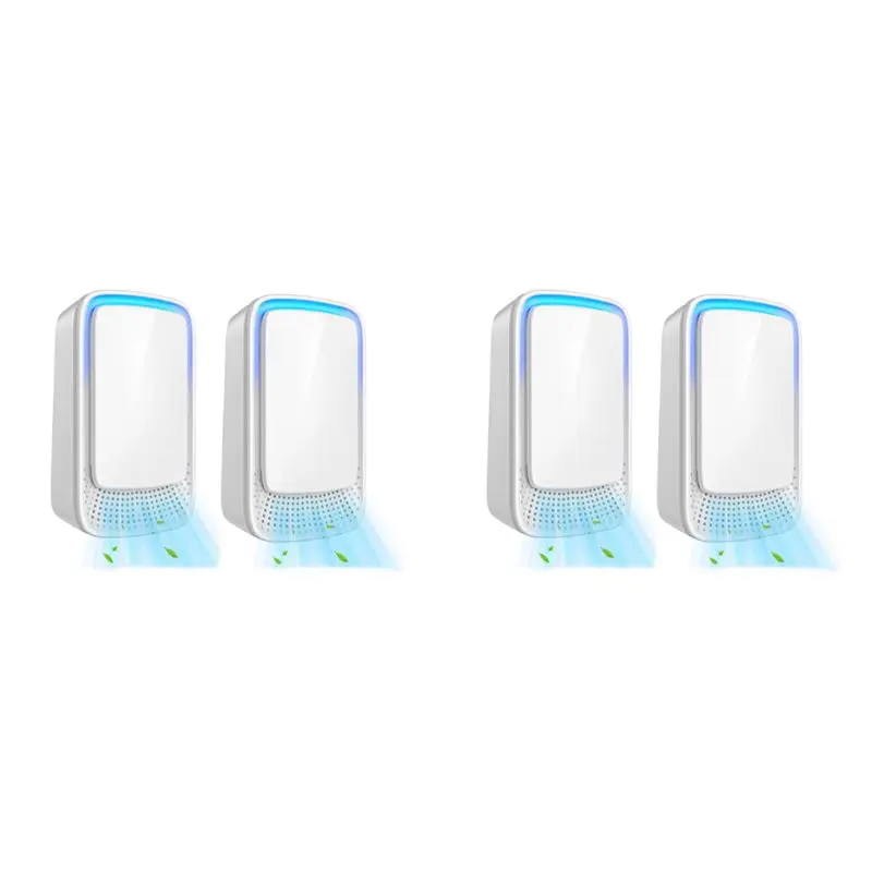 

Quiet Plug-In Air Purifier For Home Negative Ionizer Technology For Bedroom Pet Kitchen Office 4 Pcs UK Plug