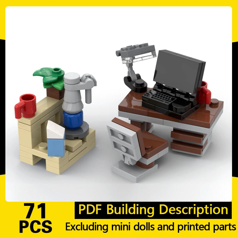 

City Street View Model MOC Building Bricks Student Workspace Modular Technology Gifts Holiday Assemble Children Toys Suit