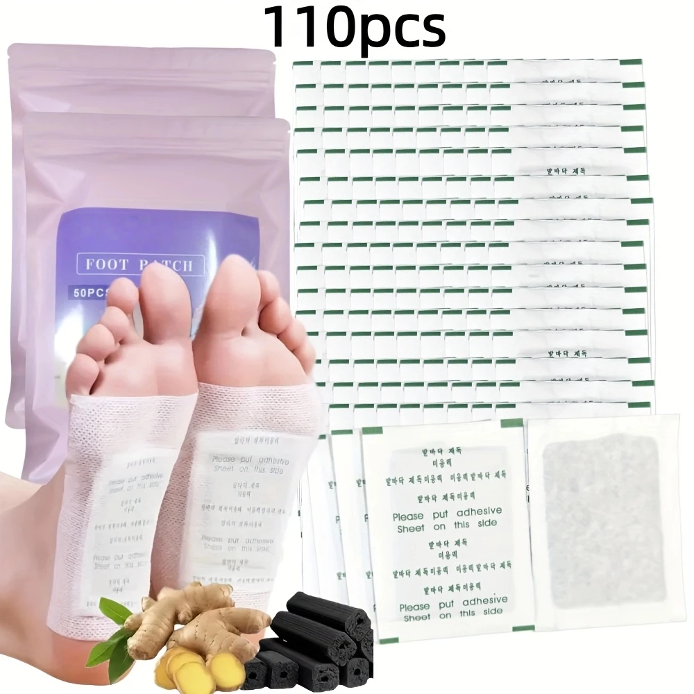 

110 шт. патчи для ног — предметы первой необходимости для ухода за ногами, подарок для родителей для мужчин и женщин, травяные патчи для ног, удобное использование