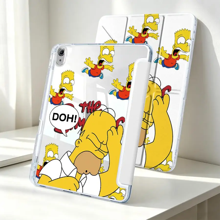 The Simpsons Cool With Pen Slot Cover Tablet Case For Samsung Galaxy Tab A8 S10 Lite S8 A11 A9 Plus S7 FE S9 Plus