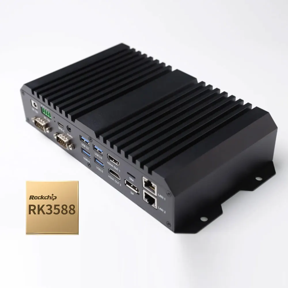 

Торговая плата Rk3588 Торговый автомат Rk3588 Мини-ПК-плеер 8k Медиа AI Edge Computing Box