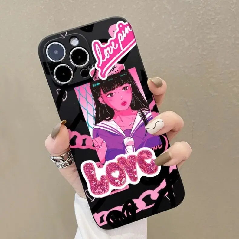 10/50/100PCS Japanese Style Vintage Pink Y2k Girls Anime Stickers Aesthetic Laptop Luggage Guitar Phone 2000s Classic Sticker