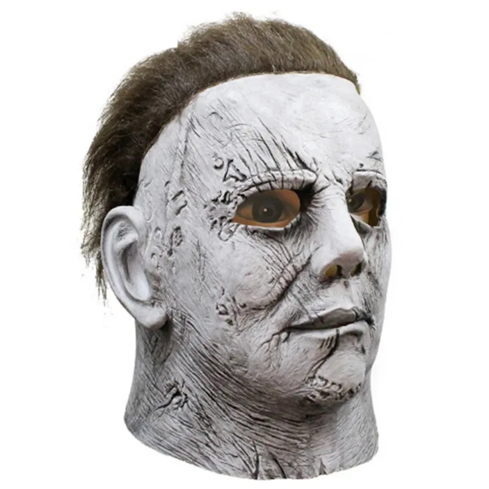 Movie Halloween Horror Michael Myers Mask Carnival Cosplay Adult Latex Full Face Helmet Halloween Party Scary Props 06#