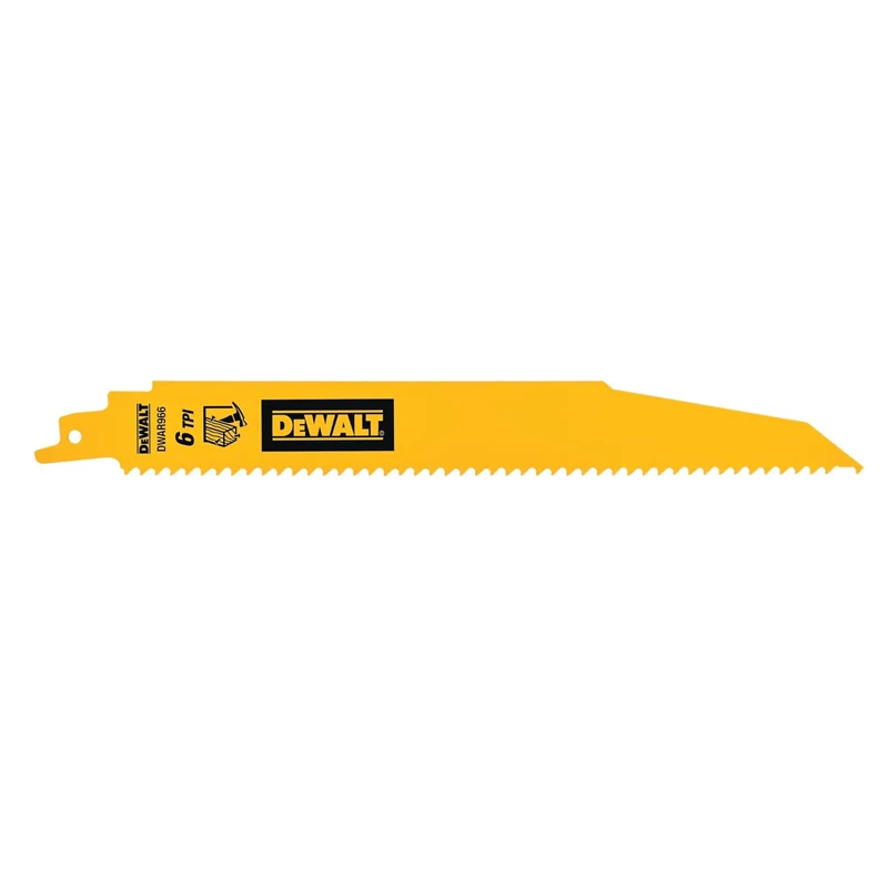 DEWALT DWAR966 9IN 6TPI Reciprocating Saw Blade Wood Cutting Sturdy DurableTools Accessories