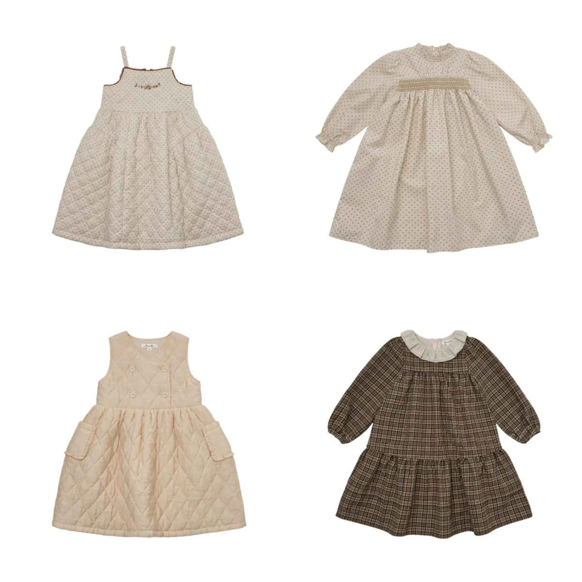 

Осенне-зимнее детское клетчатое платье для девочек, винтажное мягкое платье без рукавов для девочек от 1 до 10 лет, платье с длинными рукавами и цветочным принтом для маленьких девочек