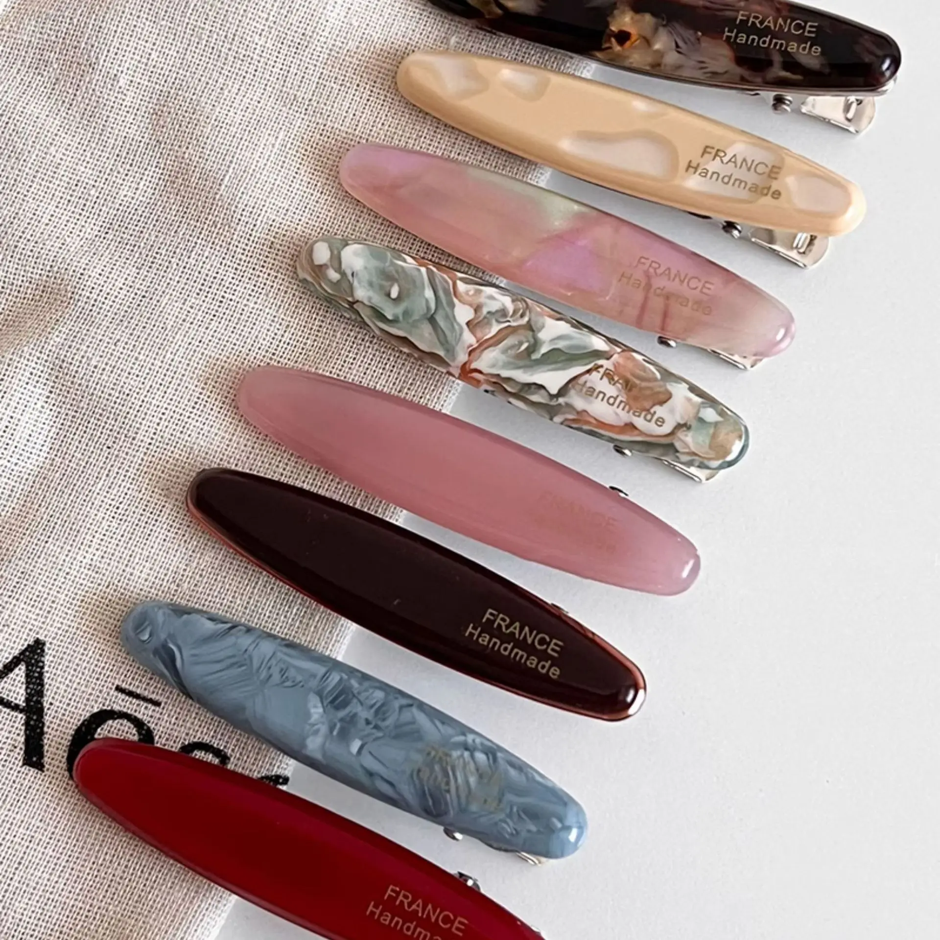 

Корейские ацетатные заколки для волос в стиле ретро, минималистичные зажимы-уточки для челки, для женщин и девочек, летние, элегантные, модные