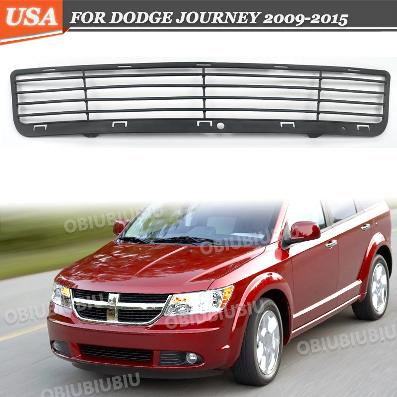 

Front Bumper Lower Grill Grille Cover Black fit for 2009-2015 Dodge Journey New