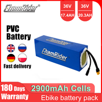 Chamrider Electric Bicycle Battery 36V Battery 20AH ebike battery 30A BMS 18650 Lithium Battery Pack For Electric Scooter