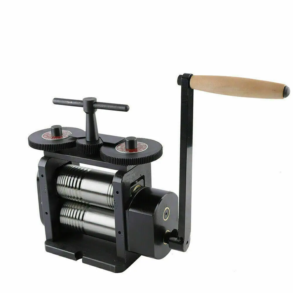 

Manual 130mm Combination Rolling Mill for Jewelry Making with 4:1 Gear Ratio Precision and Durability