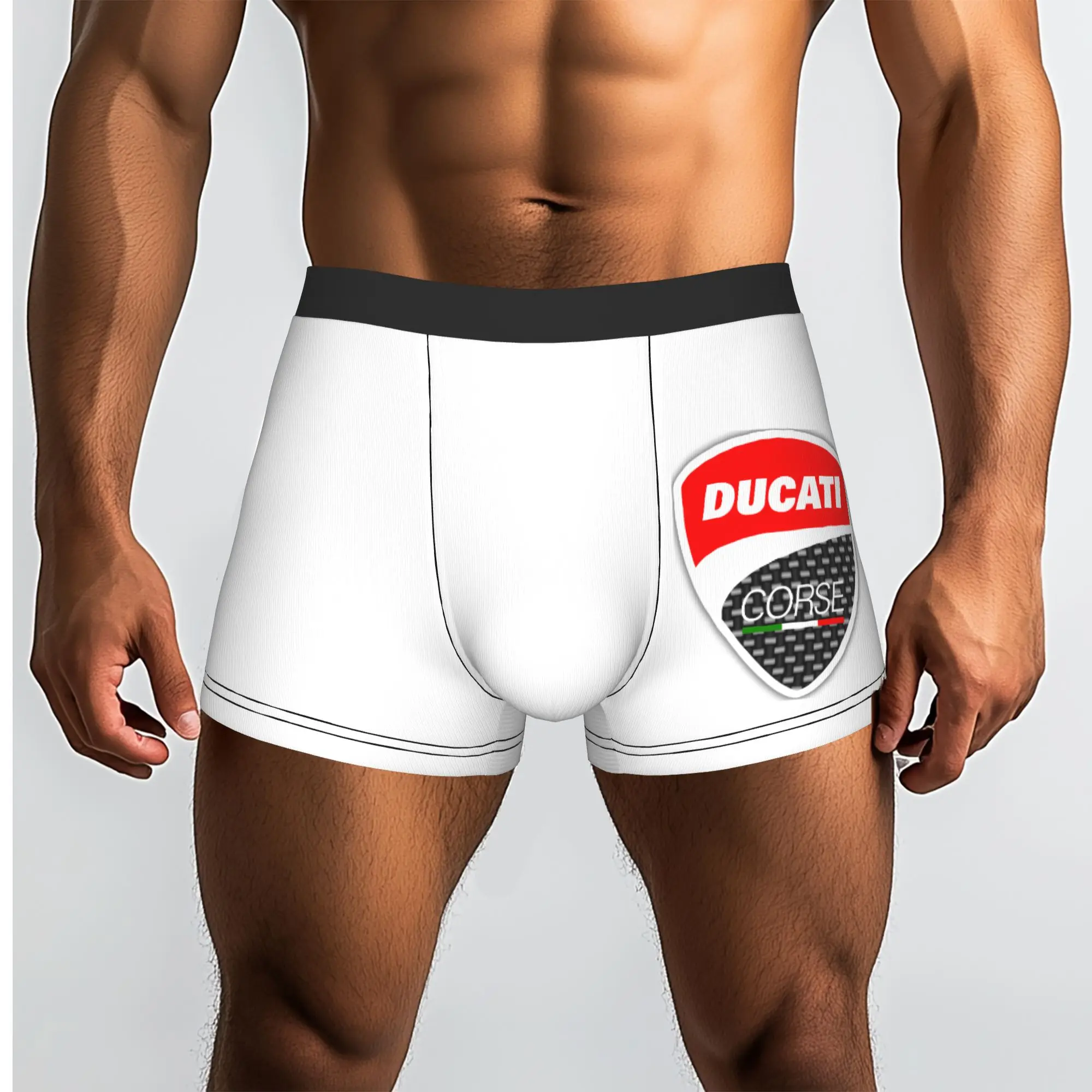 Customized Racing Sprot Ducatis Underwear Male Print Motorcycle  Boxer Briefs Shorts Panties Breathable Underpants