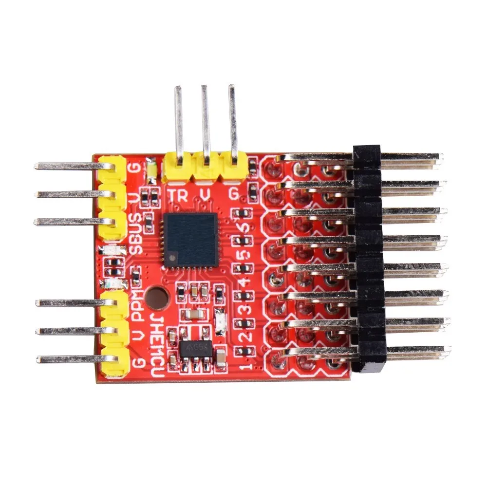 

JHEMCU 8Channels 3.3-20V 15mA SBUS UART PPM PWM Signal Conversion Module Programmable 32bit Converter for RC FPV Drone Receiver