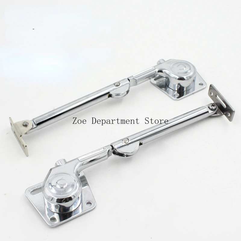 2Pcs(1Pair)  Oil-Dampered Hydraulic Zinc Alloy Flap Up Down Strut Stay Support Furniture Cabinet Dressing Cupboard Door