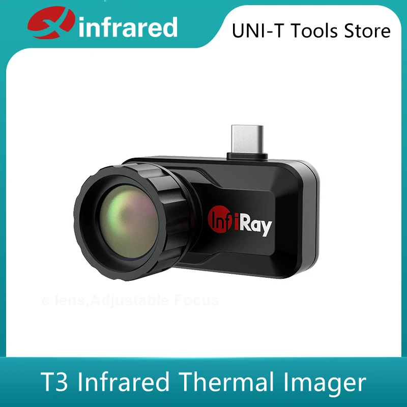 InfiRay Xinfrared Thermal Camera T3 Phone Hunting Night Vision Thermal Camera for Android-C Type with Grip Holder