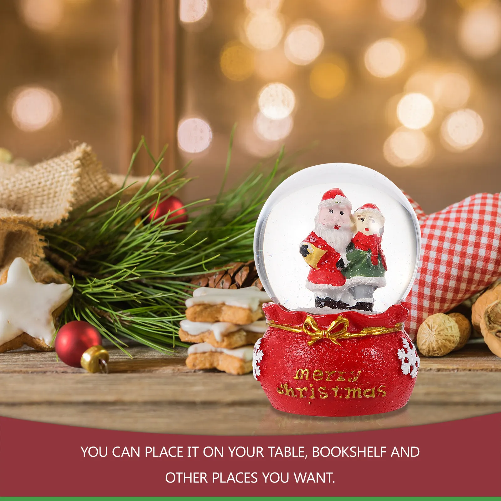 كرة زجاجية كريستالية مزخرفة لع - مراجعة Interior Design Xmas وسعره