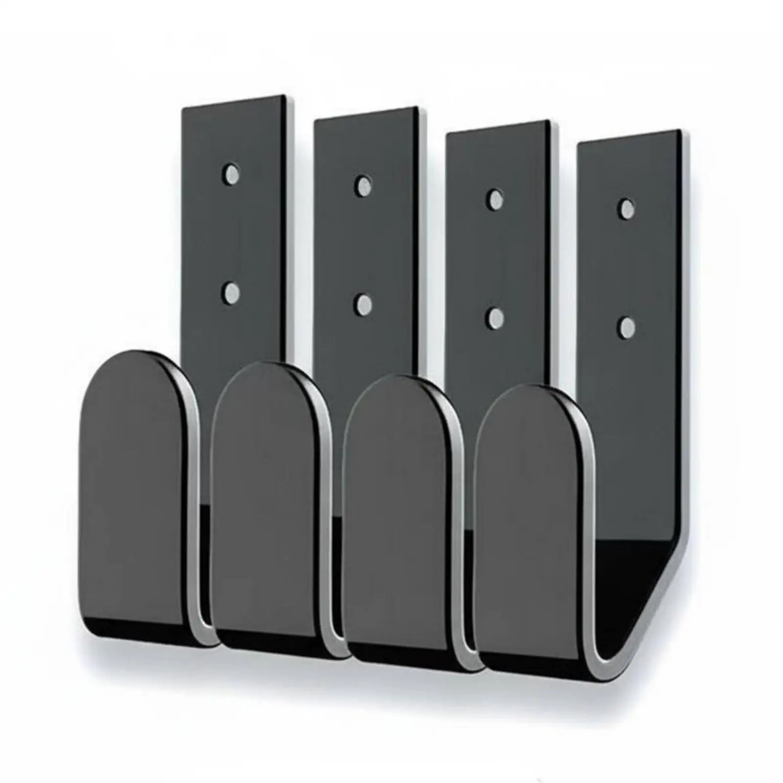 4 Pieces Championship Belt Wall Mount Aluminum Alloy Horizontal Belt Storage Racks Easy Installation for Collectors, Athletes,