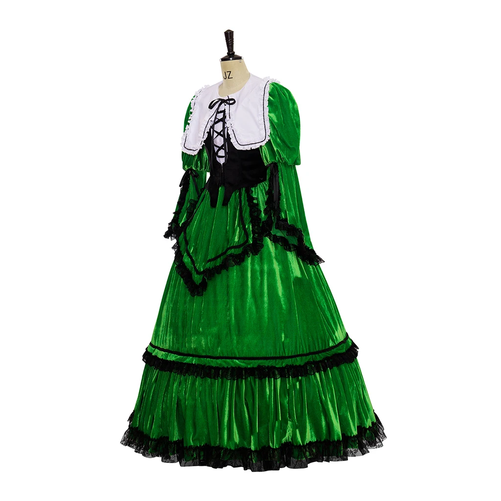 Suiseiseki Cosplay Costume Jade Stern Green Dress Anime Rozen Maiden Costume Female Halloween Carnival Party Lolita Outfits