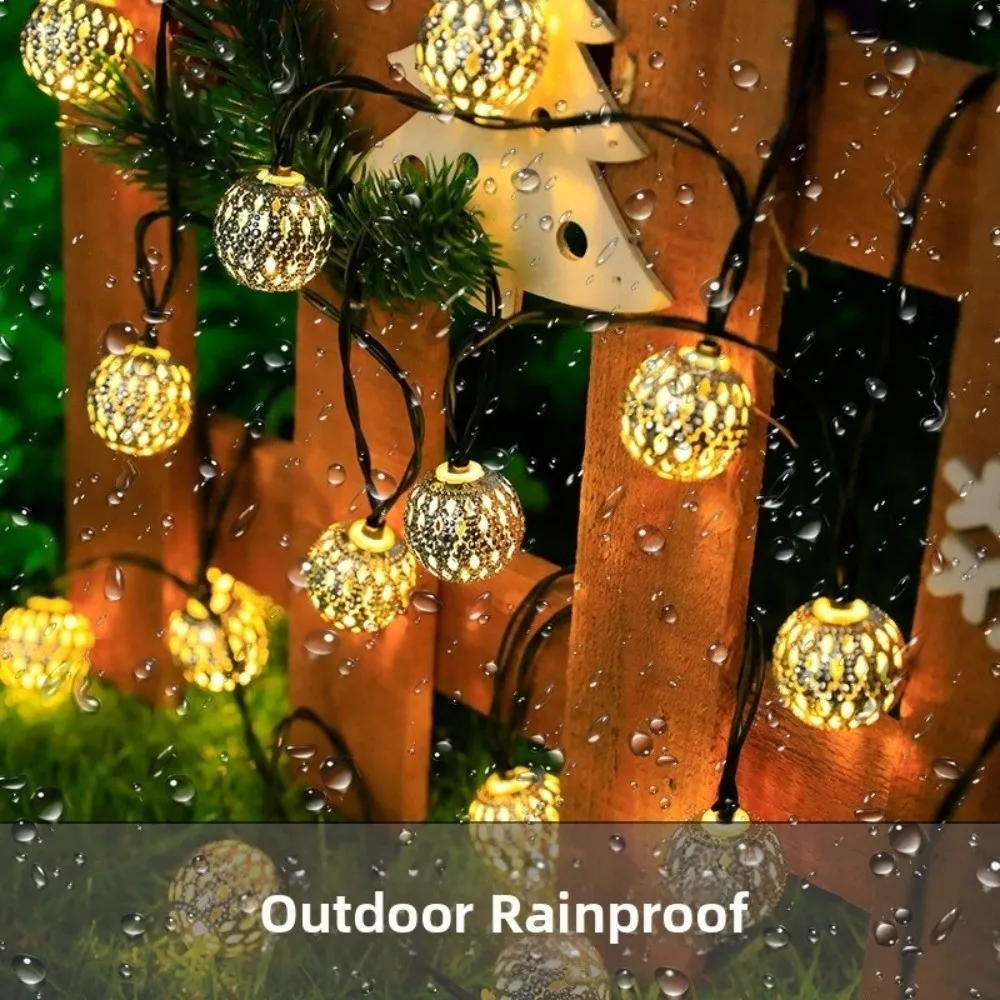 30LED / 20LED Options Solar String Lights Solar Powered Waterproof Garden Lights 8 Lighting Modes Outdoor Fairy Lights Outdoor