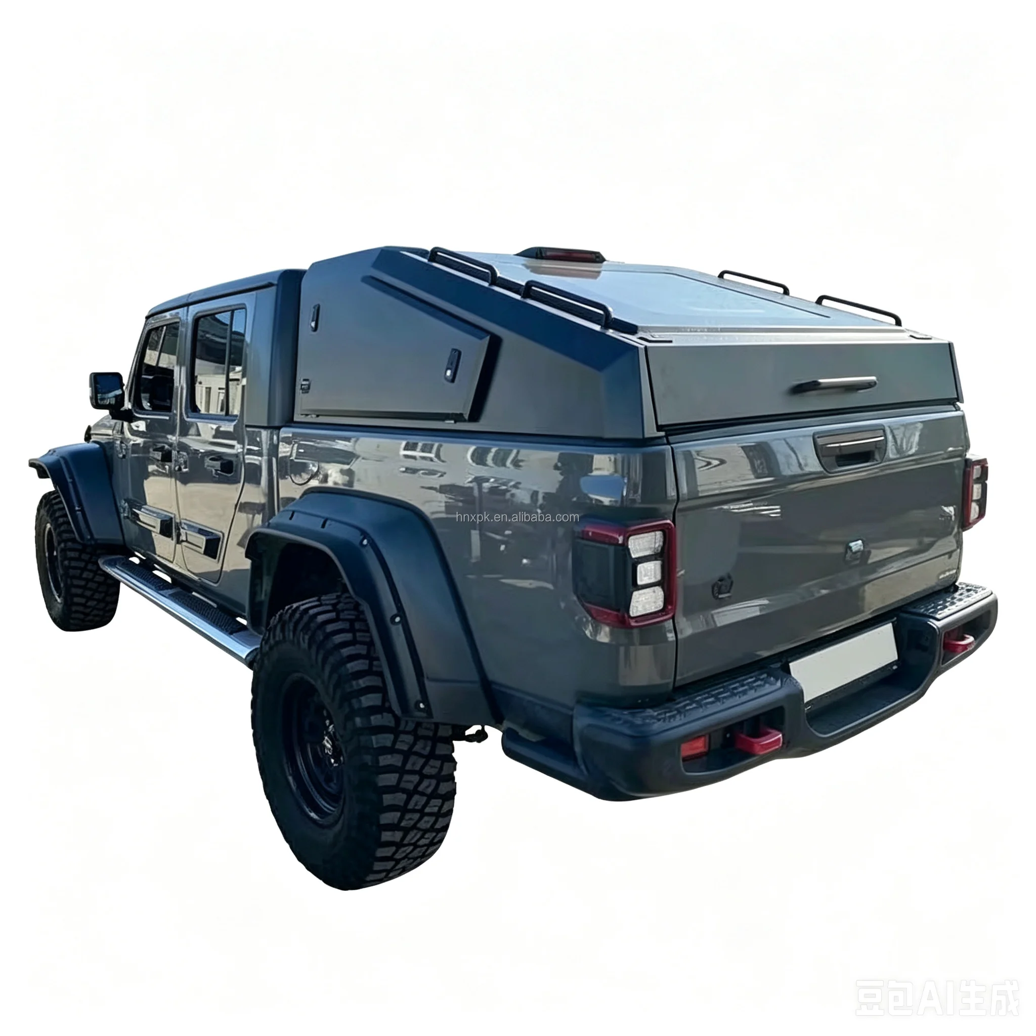 4x4 Aluminum Alloy Waterproof HardTop Camper Pickup Canopy Truck Bed Topper for F-150 Ranger Raptor Frontier Navara Titan