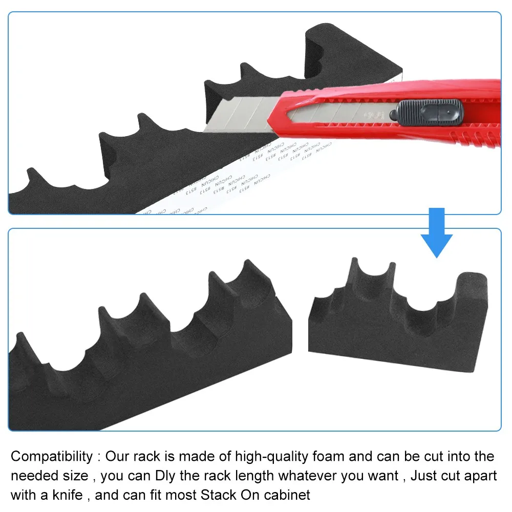 3/5 Slots Foam Gun Rack Wall-mount Rifle Organizer Holder Self-adhesive Shotguns Barrel Bracket Weapon Stand Hunting Accessories