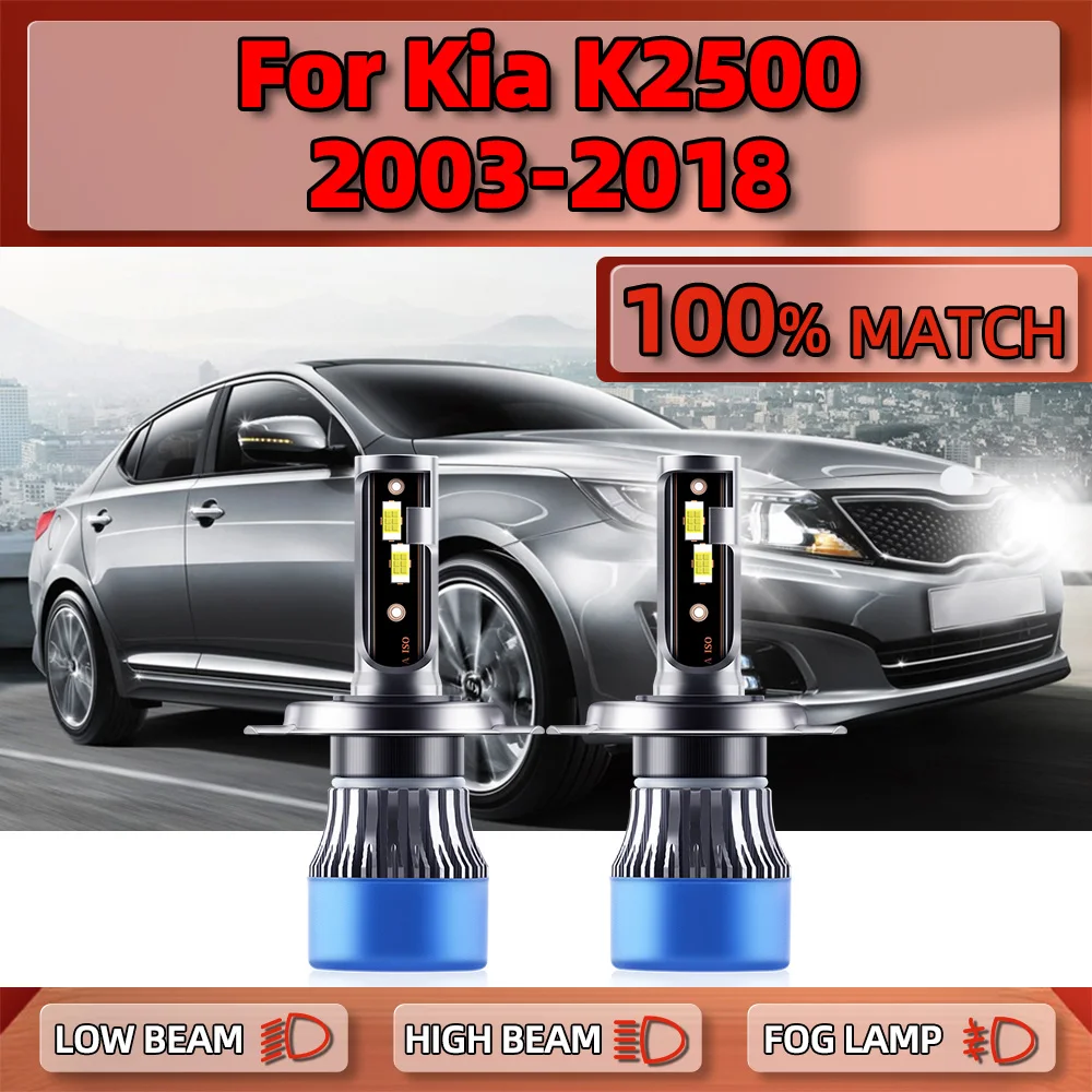 

9003 лм Canbus лампа для фар головного света H4 6000 дальний и ближний свет Автомобильная фара 12 в 2003 K для Kia K2500 2013-2014 2016 2015 2017 2018