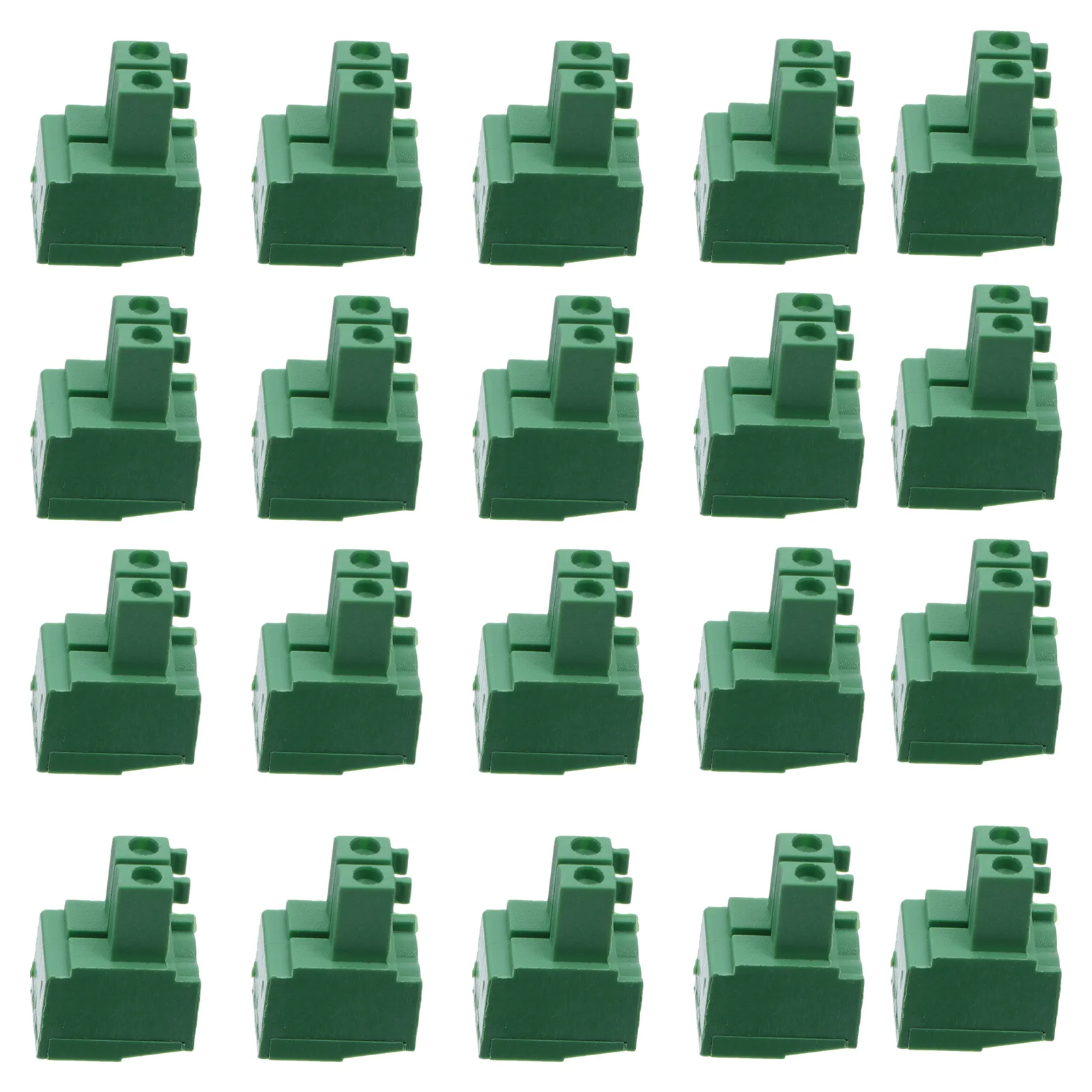 

50 pcs Pcb Terminal Block Connector 3.5Mm Right Angle Screw Type Flame Retardant Electrical Accessories For Electronics Wiring
