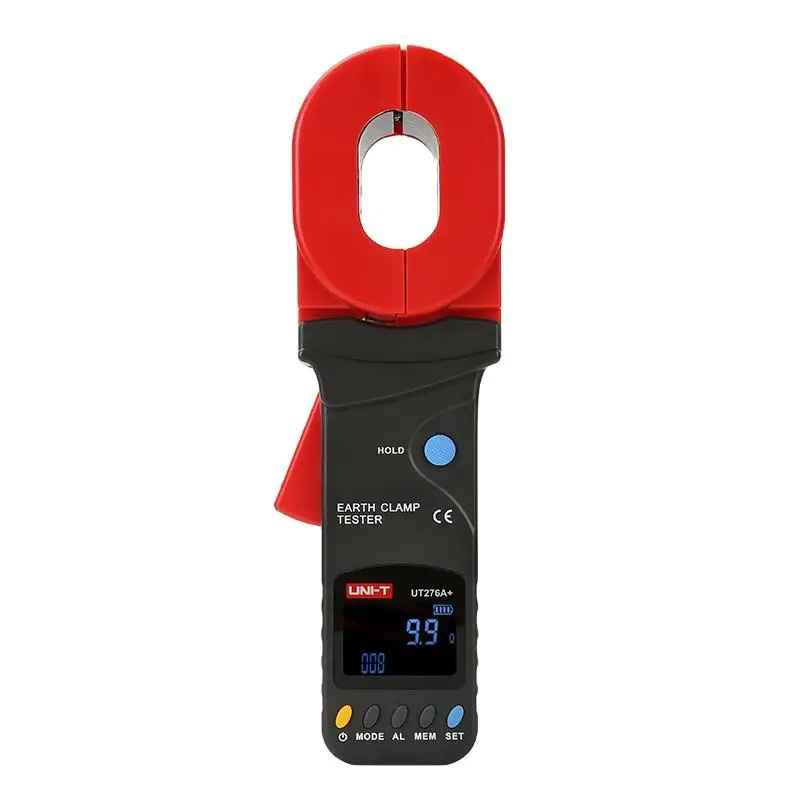 ZIBOO UT276A+ UT278A+ Clamp Ground Resistance Tester 0.01Ω-1200Ω High Precision Leakage Current 32MM Big Jaw Earth Resistance M
