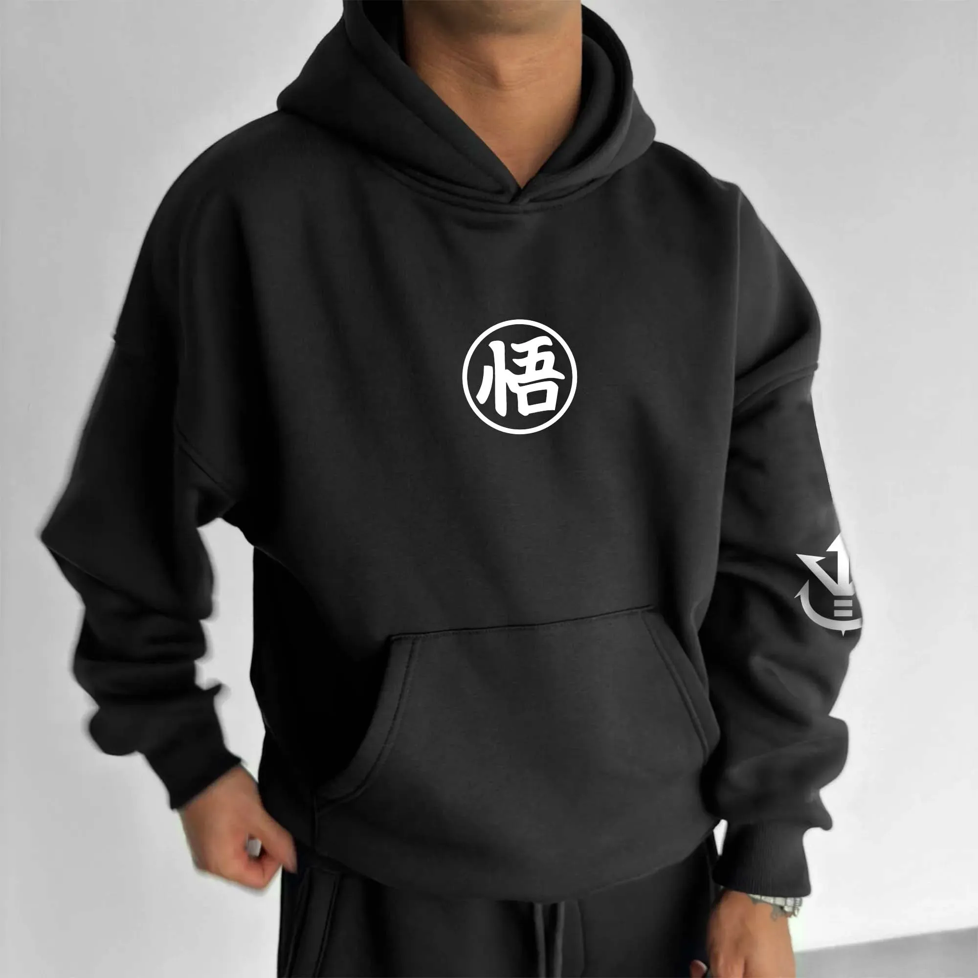 بانداي دراغون بول بريليانت فيغيتا مطبوعة للرجال والنساء للخريف والشتاء هوديي جديد فضفاض كبير الحجم دافئ