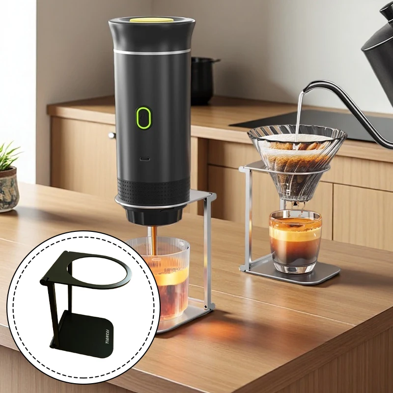 

Folding portable aluminum alloy universal espresso machine, manual pouring machine, coffee drip rack, suitable for camping trips