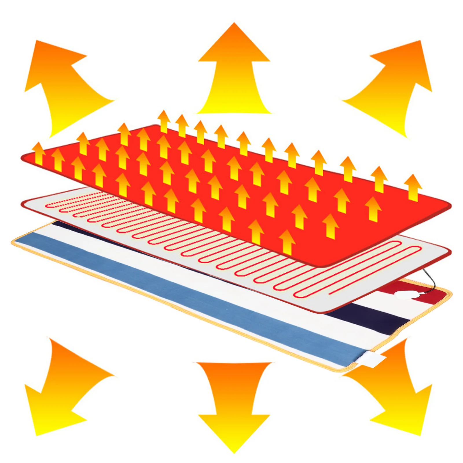 

12V Car 150x50cm Quick Heating Blanket Warm Winter Travel Auto Foldable Electric Blanket Vehicle Camping Gift