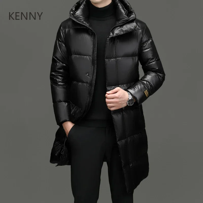 Men's Luxury Down Jacket Men Long Padded Duck Down Padding Male Winter Brand 2024 Warm Winter Men Down Jacket Coats for Men