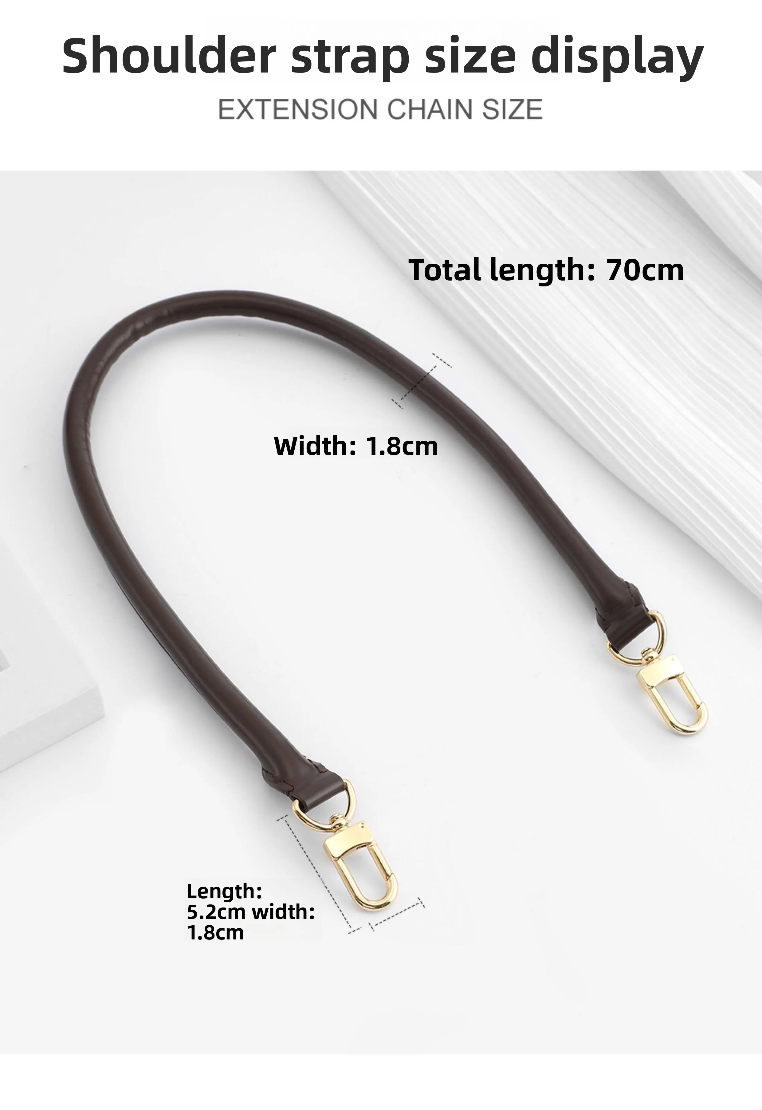 Genuine Vachetta Leather Bag Strap for LV Speedy 20 25 30 Shoulder Straps Long Bags Belts Replacement Bag Accessories