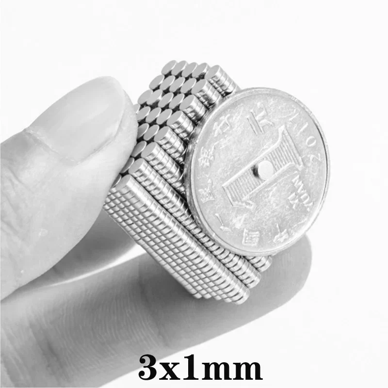 50~10000PCS 3x1 Mini Small Round Magnets 3mm*1mm Neodymium Magnet Dia 3x1mm Permanent NdFeB Strong Powerful Magnets 3*1 mm