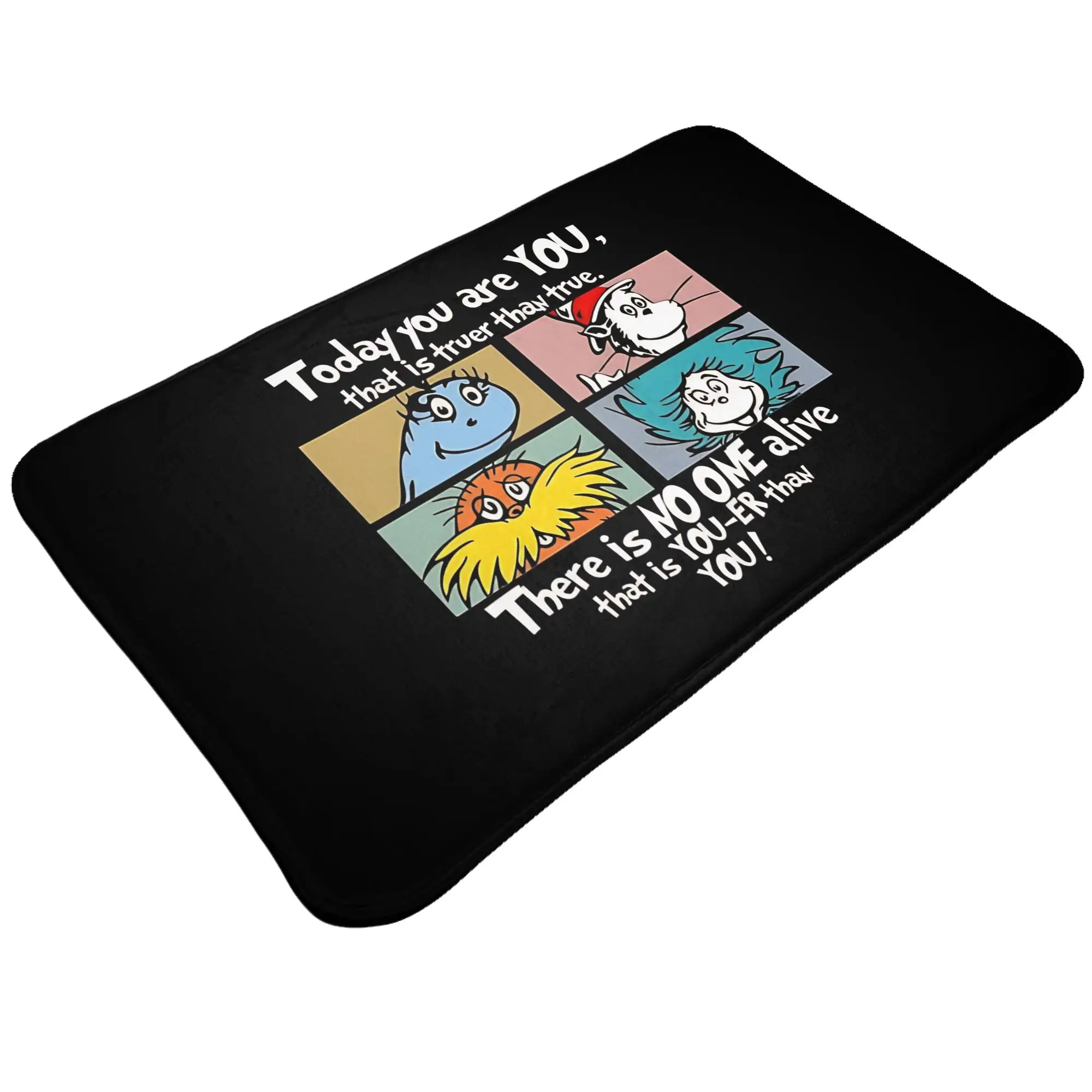 Block Inspirational Quote Classic Decorations Bathroom Mat Dr. Seuss Thing Doormat Kitchen Carpet Entrance Door Rug Home Decor