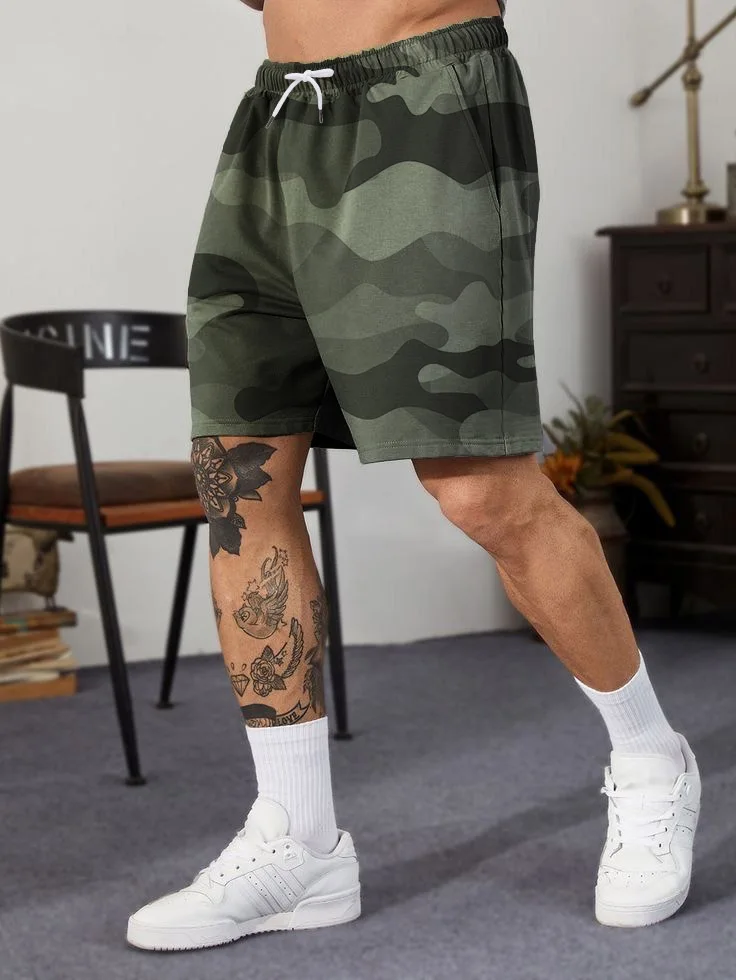 

Fashion Camouflage Military Training Men's Shorts Breathable Comfortable Outdoor Sports Casual Running Quick-drying Adult Shorts