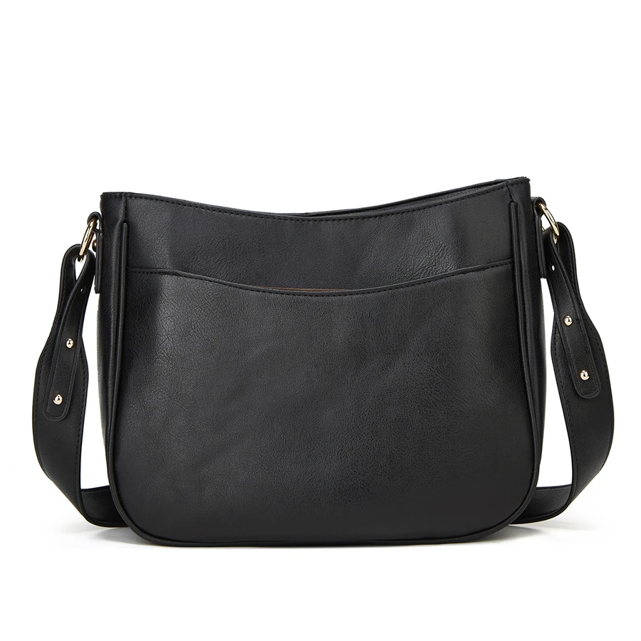 PU Leder Schulter Taschen Frauen Freizeit Geldbörsen Mode Umhängetasche Messenger Tasche Für Shopping Schule Große Kapazität Sommer – Detail 2