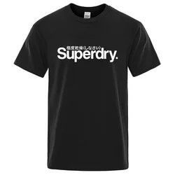 Uk Superdry Ultimate Dry Retro Men's Retro T-shirt Summer 100% Cotton Round Neck Comfortable Loose Street Couple Casual Top